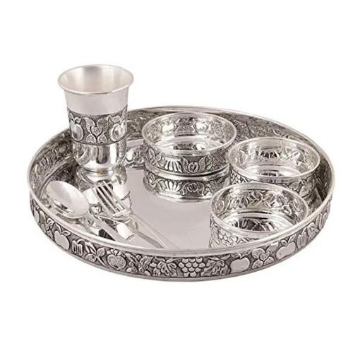 આરતી સેટ (સુવર્ણ-રજત)